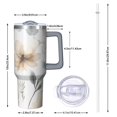thumbnail image 2 of OBREWU Pioneer Flower Tumbler with Handle and Lid,Pioneer Flower 40oz Double Wall Vacuum Insulated Tumbler,Cups Gift for Women and Men, 2 of 7