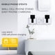 thumbnail image 2 of Soportes Dobles Multifuncional Hogar Móvil Soporte De Montaje En Pared Adhesivo Toma Duradera Soporte De Carga Para Teléfono Soporte Estante Práctico Hotel Universal Advancent EL013110-02, 2 of 6