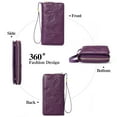 thumbnail image 5 of GOIACII Women's Wallet Ladies Large Capacity Wristlet Long Phone Clutch Purse Bifold Credit Card RFID Blocking Leather, 5 of 10