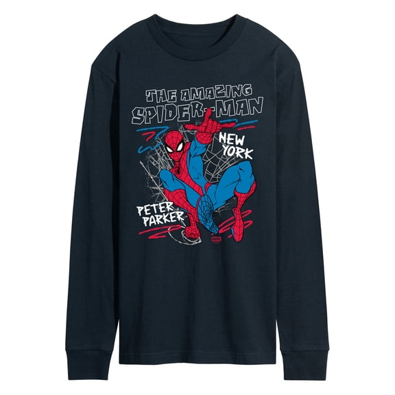 Spider-Man - Amazing Sketch - Men's Long Sleeve Graphic T-Shirt
