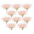 thumbnail image 1 of 10 flores artificiales de crisantemo y margarita de seda falsa para decoración, accesorios realistas para el cabello para proyectos de manualidades, 1 of 8