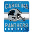thumbnail image 1 of Couverture en Polaire Carolina Panthers 50 x 60 Design Singéral, 1 of 1