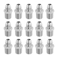 thumbnail image 2 of 15 adaptadores de manguera hidráulica de 3/8" Jic macho a 3/8" NPT macho, reemplazo portátil, fácil de instalar, accesorios de acero, 2 of 7
