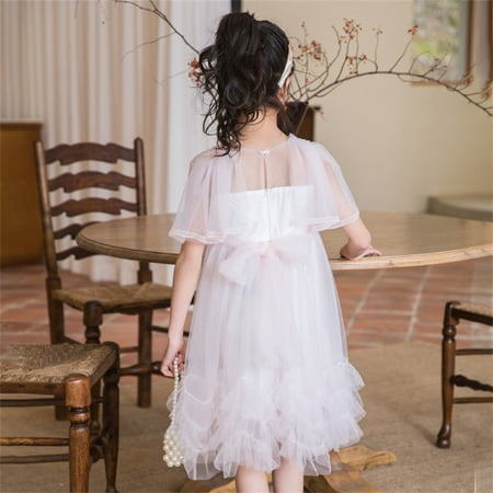 

PEASKJP Spring Dresses for Girls 2023 Toddler Girls Sleeveless A-Line Chiffon Flowy Sundress Floral Floral Dress Solid Maxi Dresses for Girls 2023 Pink 8-9 Years