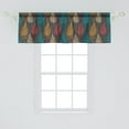 thumbnail image 2 of Trees Window Valance, Winter Forest Pattern with Marigold Scarlet and Teal Pines Dots, Curtain Valance for Kitchen Bedroom with Rod Pocket, 54" X 18", Charcoal Grey and Multicolor, by Ambesonne, 2 of 2