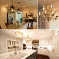 thumbnail image 5 of Luxrite E12 LED Chandelier Frosted Light Bulbs, Dimmable, 60 Watt Equivalent, 2700K Warm White, 450 Lumens, Blunt Tip, 16-Pack, 5 of 8