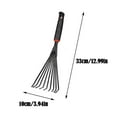 thumbnail image 5 of VOPPV Gardening Hand Rake Leaf Rake Rakes Small Garden Rake Gardening Rakes 2024 H1T2, 5 of 8