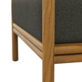 thumbnail image 2 of Modway Fauteuil Wren Mobilier de Patio Extérieur en Bois Flotté Naturel, Gris Foncé, 2 of 11