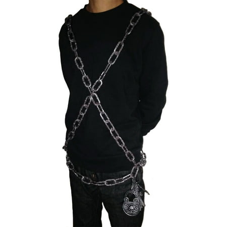 Morris Costumes New Plastic Wearable Adjustable Chain Black One Size, Style SS71137