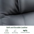 thumbnail image 4 of Electric Power Lift Recliner Chair for Elderly, PU Leather with Heat & Massage,160° Adjustable, Stand Assist, Remote Control, Cup Holders & Side Pockets for Living Room Bedroom, 4 of 10
