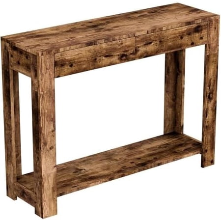Console Table, Brown Reclaimed Wood$$Furniture