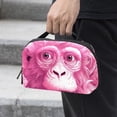 thumbnail image 2 of Monkey Electronic Organizer Travel Case, Waterproof Oxford Cloth Storage Pouch Bag, Box with Cord Organizer Storage for Computer Cable Organizer, 5.9x9.44x3.14 in., 2 of 6