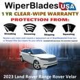 thumbnail image 2 of 2023 Land Rover Range Rover Velar Beam Wiper Blades Wipers w/1yr Warranty (Set of 2) (WiperBladesUSA), 2 of 5