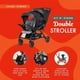 thumbnail image 2 of Baby Trend Sit N Stand Double Stroller 2.0 & Twin Travel System for Babies & Toddlers w/ 5 Pt Safety Harness, Canopy, Storage, & 2 Cup Holders, Stormy, 2 of 5