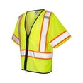 thumbnail image 2 of ML Kishigo - Economy Single Pocket Contrasting Mesh Vest - Color - Lime - Size - 2XL/3XL, 2 of 5