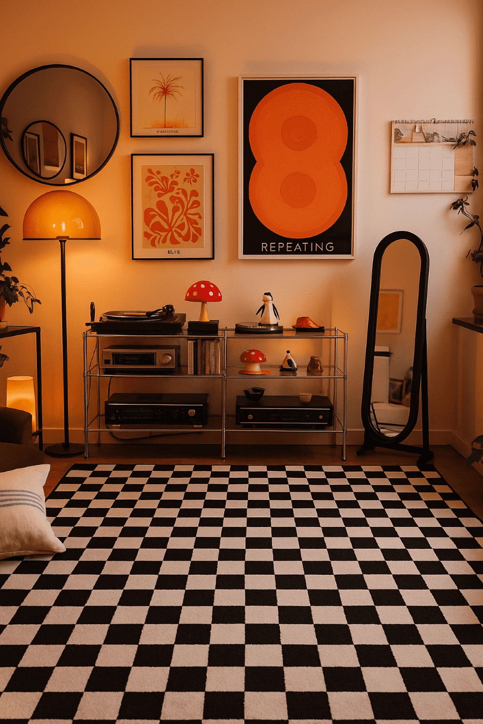 Rug Branch Metro Checkered Noir 5' x 8' (Exact Size: 5'3" x 7'7") Geometric Area Rugs, Black, Contemporary - Living Room, Bedroom, Dining Room, and Kitchen