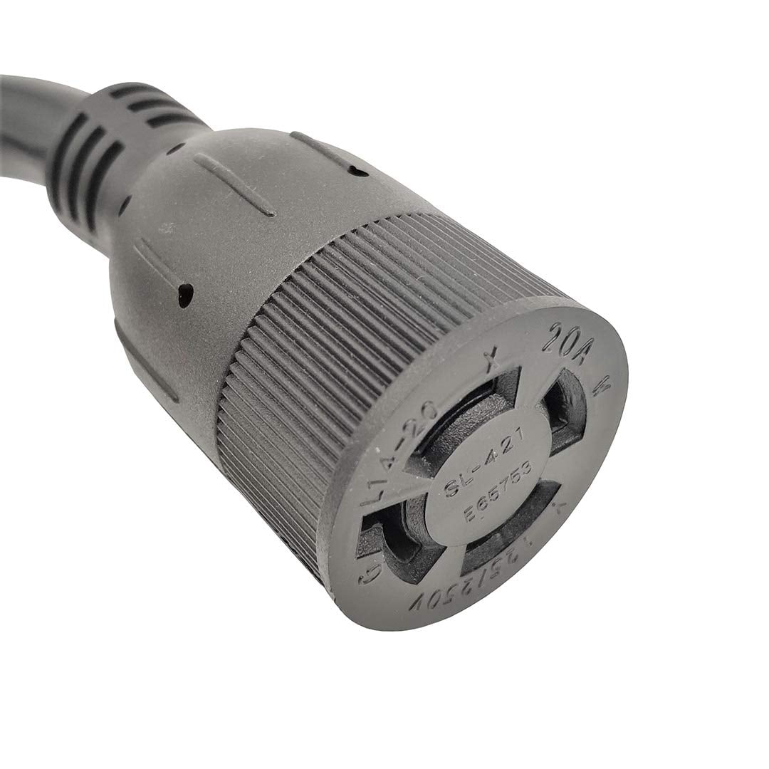 Parkworld 886573 Generator 20A 4-Prong NEMA L14-20 Extension Cord (50')