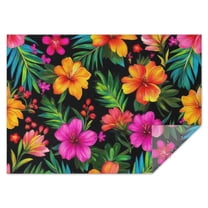 Pioneer Flower Floral Print Pattern Rectangle Tablecloth 60"x84",Waterproof Polyester Rectangle Table Cloth, Wipeable Spillproof Polyester Tablecloth for Dining, Camping, Indoor and Outdoor