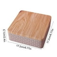 thumbnail image 3 of Usloyux Under $5 Square Cookie Tins with Wood Lids,6.77x6.77x2.40 Inch Empty Metal Cookie Container,Biscuit Tin Tinplate Tea Canister Trinket Box Foods Storage,Container Tin for Candy Cookies, 3 of 6