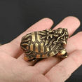 thumbnail image 2 of Bronze Solid Antique Chinese Style Dragon Turtle Xuanwu Brass Ornaments, 2 of 8