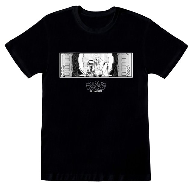 Star Wars - Camiseta Obi Wan Kenobi para Adultos Unisex (Negro, Blanco)