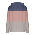 thumbnail image 4 of ShiShine Women's Casual Plush Sweatshirt Color Block Hoodie Tops Pullover Hoodies Coat Outwear, 4 of 5