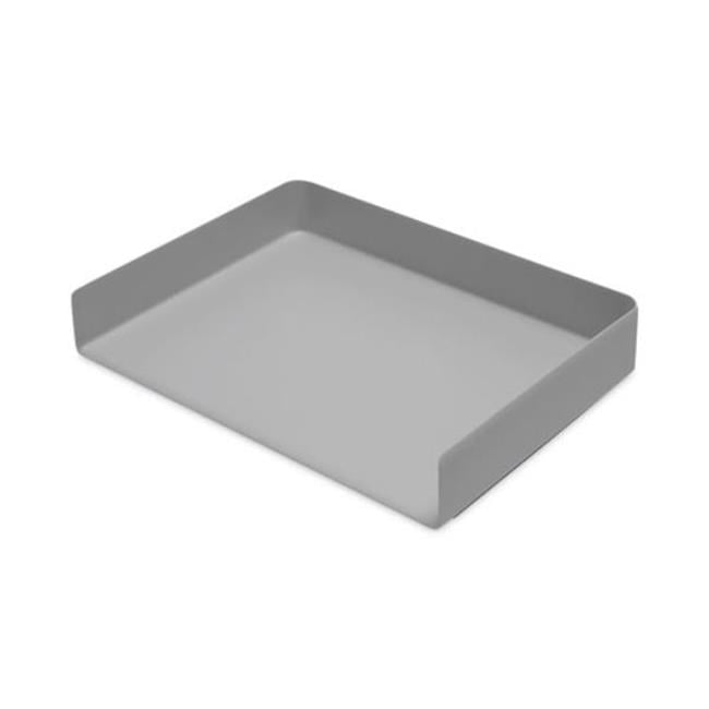 Poppin PPJ107720 Landscape Stackable Letter Trays, Gray