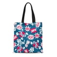 thumbnail image 1 of NUDECOR Sac Fourre-Tout en Toile Motif Bleu Bande Dessinée Mots d'Action Rouge Blast Sac d'Épicerie Réutilisable, 1 of 1