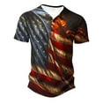 thumbnail image 1 of Mens Casual Pantalones Cortos Impresos Cuello Redondo Suéter Deportes Tee, Fitness Y Casual Hombres Camisetas, 1 of 5