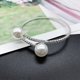 thumbnail image 2 of 2Pcs Conjunto de collar de cadena de mano de perlas Señoras de moda Pulsera de perlas Novia Joyería Cuello Gargantilla Accesorio de vestido de novia (Plata), 2 of 6