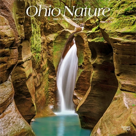Ohio Nature | 2026 12x24" (Hanging) Wall Calendar | Plastic-Free | BrownTrout