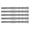 thumbnail image 4 of 5 Pcs Rotary Hammer Drill Bit 160mm Length 2 Flute Self Centering Carbide Tip Impact Drill Bits for Brick Stone Concrete 14mm/0.55in, 4 of 5
