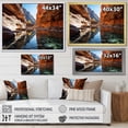thumbnail image 4 of Designart "Canyon Magic Stream" Landscapes Floater Framed Wall Art Living Room, 4 of 7