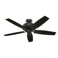 thumbnail image 5 of Hunter 52 inch Indoor Ceiling Fan with LED Light and Remote Control - Standard Mount Black Ceiling Fan, 5 Blades, For Bedroom, Living Room, or Kitchen, Quiet - Bennett 54187, Matte Black, 5 of 18
