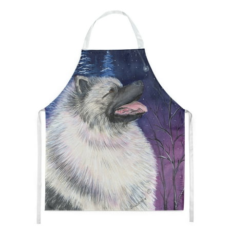 

Carolines Treasures SS8350APRON Starry Night Keeshond Apron Large multicolor