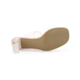thumbnail image 6 of BLISSFUL STEP Women's Sandals Block Heels Clear Colorful Straps Slides Sandals Pink 9.5, 6 of 9