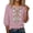 Pink, variant on linen tops for women mexican embroidered tops for women V Neck Roll up Sleeve Dressy Top Workout Tops Casual Cottagecore Summer T Shirt trendy tops for women 2026 Pink S