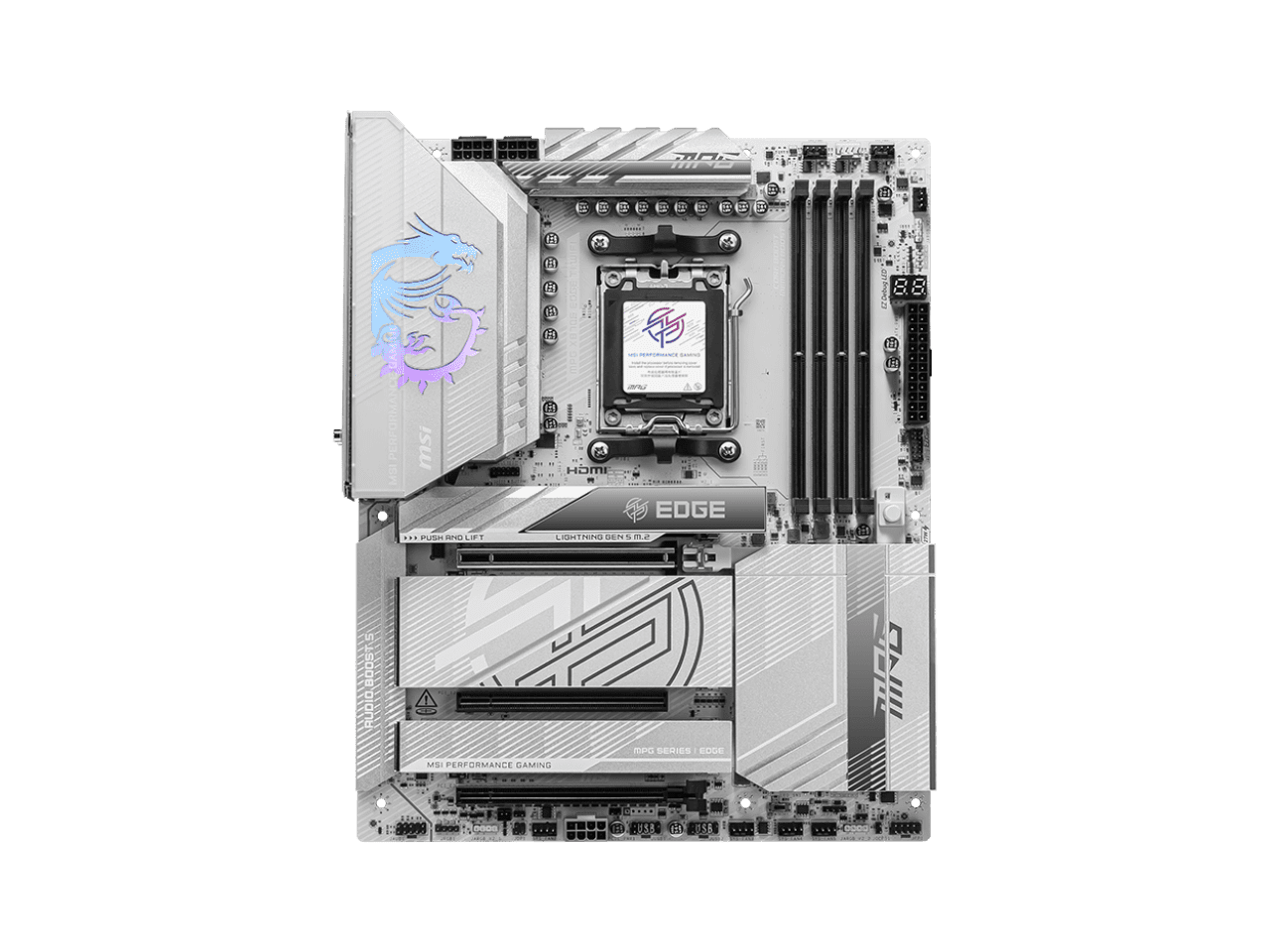 MSI MPG MPG X870E EDGE TI WIFI AM5 AMD X870E SATA 6Gb/s  5G LAN DDR5 M.2 Wi-Fi 7 ATX Motherboards