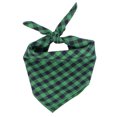 thumbnail image 4 of Pet Accessory, Green Buffalo Check Fall Dog Bandana, 25X18 in Cotton Pet Drool Bib for Small to Medium Pets, Washable Pet Dog Supplies for Outdoor Use, Gingham Pet Photo Prop for, 4 of 8