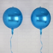 Efavormart 2 Pack 14" Royal Blue Aluminum Foil Round Sphere Balloon Wholesale 4D  Mylar Balloons