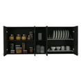 thumbnail image 4 of Miekor Furniture Wall Cabinet Ontario, Double Door, Black Wengue Finish 123032, 4 of 9