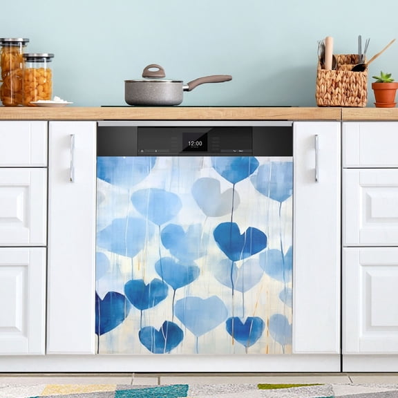 Love Leaves Dishwasher Magnet Cover for Washers Fridge Panel Decal 23"W x 26"H Inch