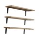 thumbnail image 5 of 3 estantes flotantes de madera para pared, decorativos, ahorradores de espacio, multifuncionales. Marrón, 5 of 9