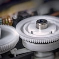 thumbnail image 6 of Uxcell 25Pcs Plastic Gears 10 Teeth Plastic Shaft Gears Model 102AA Reduction Gear for RC DIY Robot,White Module 0.5, 6 of 6