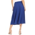 thumbnail image 4 of Women's Flared Lightweight Elastic Midi A-line Skirt, 4 of 8