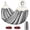Grey, variant on Camping Hammock Upgraded 320G Thickened Durable Canvas Single Hammock, 550LB Load with Anti-Roll Balance Beam & Metal Knot Tree Straps for Outdoor Patio Backyard