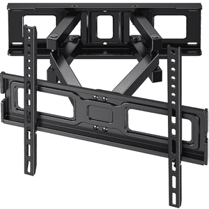 MountFTV Full Motion TV Wall Mount for 26–65 inch TVs, 110 lbs