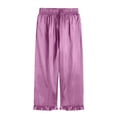 thumbnail image 7 of BOOMNY Girls 2 Peice Pajamas Sets Soft Short Sleeve Buttons Sleepwear Tops Pants Pjs Set for Kids Cozy Loungewear Homewear, 7 of 7