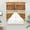 yellow, variant on Farmhouse Beige Brown Swag Valances for Windows, Kitchen Curtains 36 Inch Length 2 Panels Set, Vintage Wooden Striped Short Curtains for Small Windows Rod Pocket Cafe Curtains Drapes 28"x36"