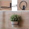 thumbnail image 5 of Soporte para macetas de pared 3 piezas anillo de metal plegable negro, 5 of 5